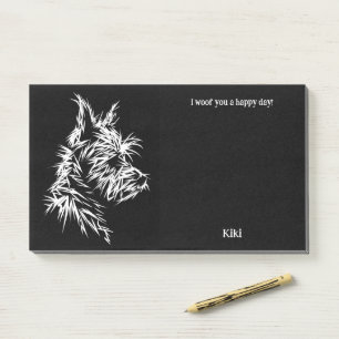 Berger Picard Abstrakt Art Dog Name Post-it Klebezettel