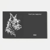 Berger Picard Abstrakt Art Dog Name Post-it Klebezettel (Vorderseite)