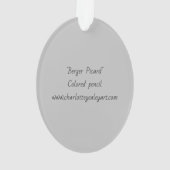 Berger Picard Dog Art Ornament (Rückseite)