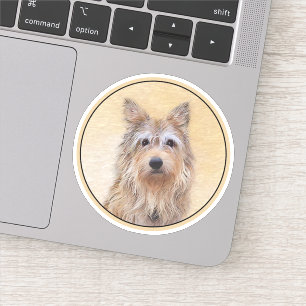 Berger Picard Gemälde - Süße originelle Hundekunst Aufkleber