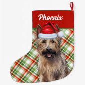 Berger Picard Holiday Kariert mit dem Namen des Hu Großer Weihnachtsstrumpf (Rückseite)