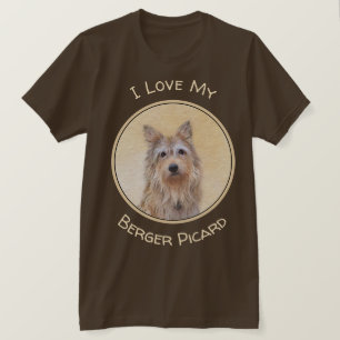 Berger Picard Malerei - Niedliche Hundekunst T-Shirt