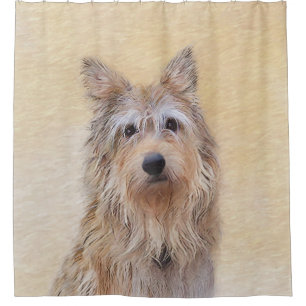Berger Picard Malerei - Niedliche Original Hunde K Duschvorhang