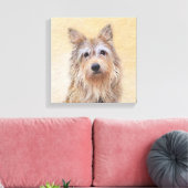 Berger Picard Malerei - Niedliche Original Hunde K Leinwanddruck (Insitu (Wohnzimmer))