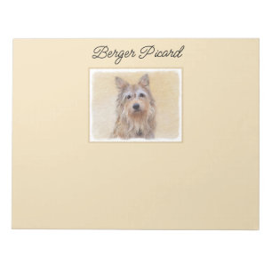 Berger Picard Malerei - Niedliche Original Hunde K Notizblock