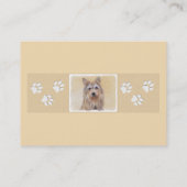 Berger Picard Malerei - Niedliche Original Hunde K Visitenkarte (Rückseite)