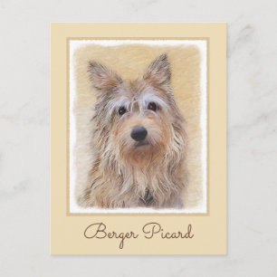 Berger Picard Malerei - Süße originelle Hundekunst Postkarte