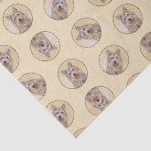 Berger Picard Shepherd Dark Fawn Painting Dog Art Seidenpapier (Ausschnitt)