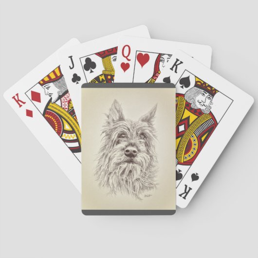 Berger Picard spielt Karten Spielkarten (Rückseite)