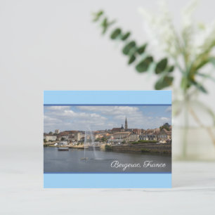 Bergerac Panoramic Cityscape Frankreich Feiertagspostkarte