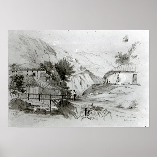 Bergerhaus, Valparaiso, 1834 Poster (Vorne)