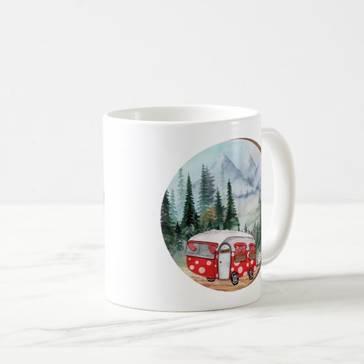 Bergerlebniscamper - Illustration Kaffeetasse (VorderseiteRechts)