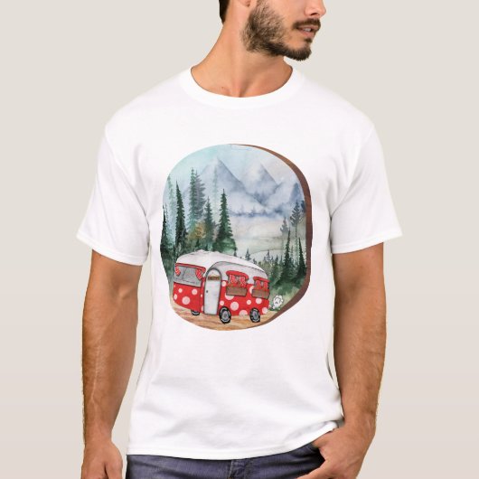 Bergerlebniscamper - Illustration T-Shirt (Vorderseite)