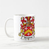 Bergeron Familienwappen Kaffeetasse (Links)