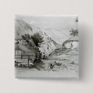 Bergers Haus, Valparaiso, 1834 Button