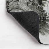 Bergers Haus, Valparaiso, 1834 Mousepad (Ecke)