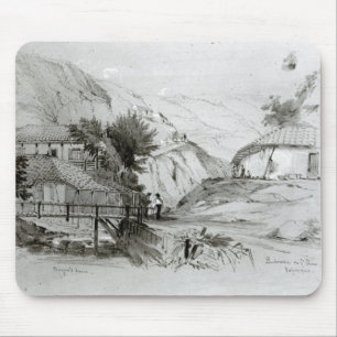 Bergers Haus, Valparaiso, 1834 Mousepad