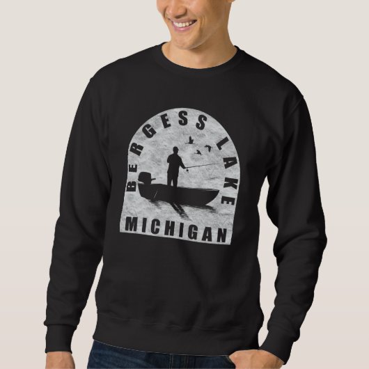 Bergess Lake Fischen Sweatshirt (Vorderseite)