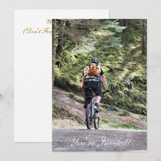 BERGFAHREN EINLADUNG (Vorne/Hinten)