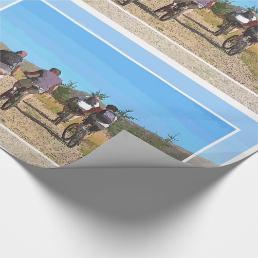 BERGFAHREN GESCHENKPAPIER (Ecke)