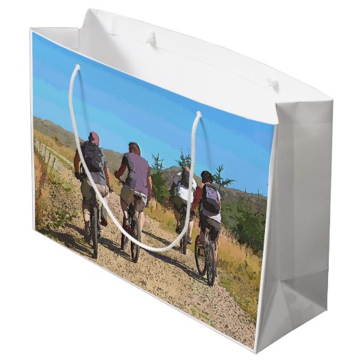 BERGFAHREN GROßE GESCHENKTÜTE (Rückseite Schrägansicht)