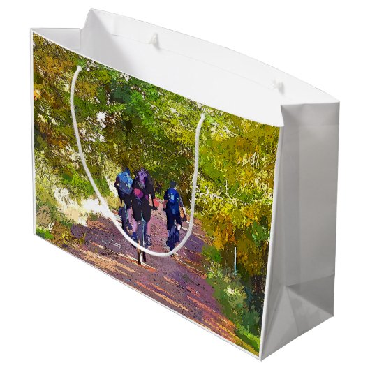 BERGFAHREN GROßE GESCHENKTÜTE (Rückseite Schrägansicht)