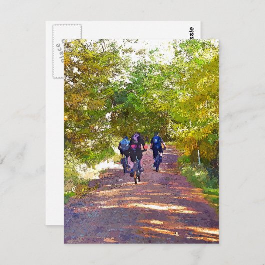 BERGFAHREN POSTKARTE (Vorne/Hinten)