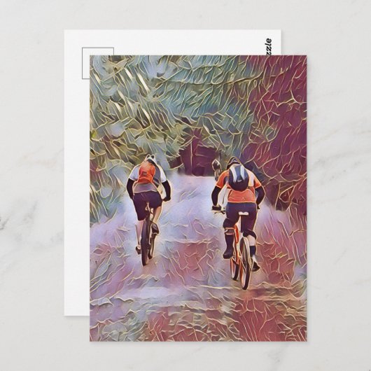 BERGFAHREN POSTKARTE (Vorne/Hinten)