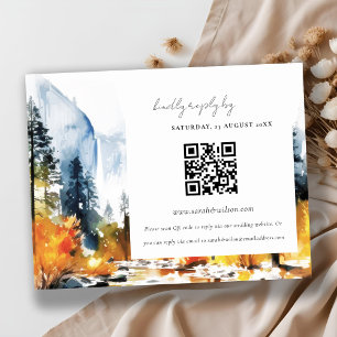 Bergfalllandschaft Hochzeit QR Code UAWG Begleitkarte