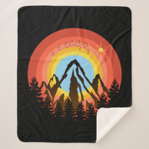 BERGFARBENER SONNENUNTERGANG SHERPADECKE