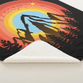 BERGFARBENER SONNENUNTERGANG SHERPADECKE (3/4)