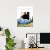 Bergflorales Lebenswillkommensschild zur Feier des Poster (Heimbüro)