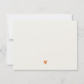 Bergfluss Herbst Winterlandschaft Hochzeit RSVP Karte (Rückseite)