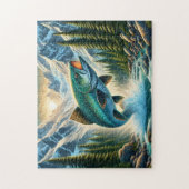 Bergflussforellenfischen Puzzle (Vertikal)