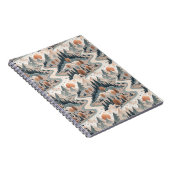 Bergflusslandschaft Boho abstraktes Muster Kunst Notizblock (Rechte Seite)