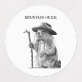 Bergführer - Möbelmarmelade Etiketten (Design 2)
