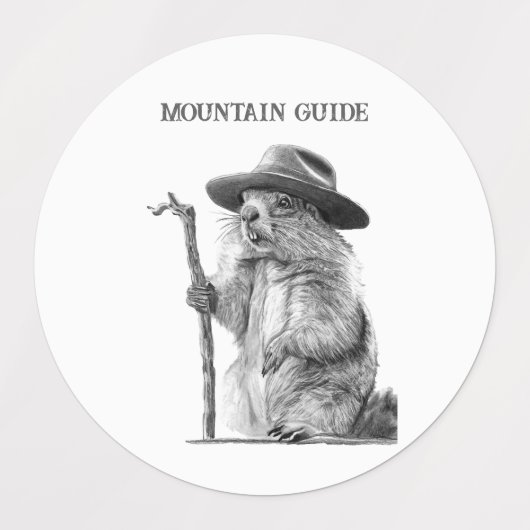 Bergführer - Möbelmarmelade Etiketten (Design 2)