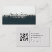 Bergführer QR Code Business Card Visitenkarte (Vorne/Hinten)