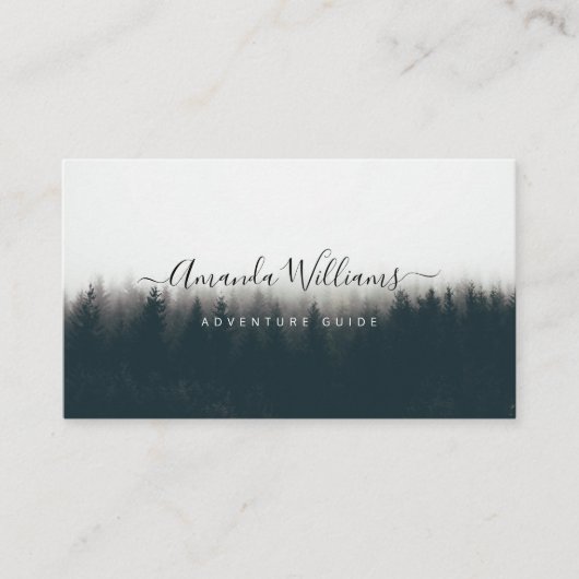 Bergführer QR Code Business Card Visitenkarte (Vorderseite)