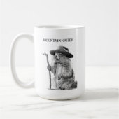 Bergführer - skurrile Marmotdesign Kaffeetasse (Links)