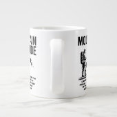 Bergführer-Wanderabenteuer-Grafikdesign Jumbo-Tasse (Rückseite)