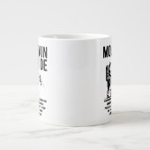 Bergführer-Wanderabenteuer-Grafikdesign Jumbo-Tasse (Vorderseite)