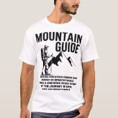 Bergführer-Wanderabenteuer-Grafikdesign T-Shirt (Vorderseite)