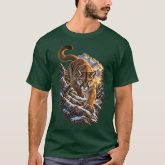 Berggeist – Vintage Cougar Wildnis T-Shirt