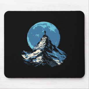 Berggipfel-Abenteuerdesign - Klettern und Wandern Mousepad