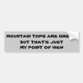 Berggipfel Autoaufkleber (Vorne)