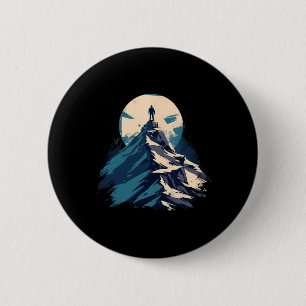 Berggipfel-Explorer-Design - Klettern und Natur Button