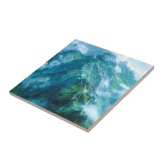 Berggipfel Fliese (Seite)