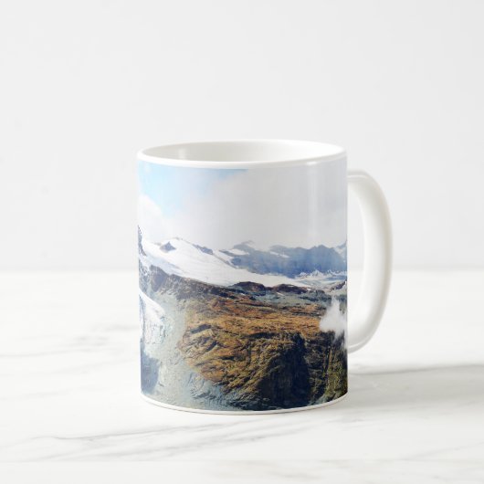 Berggipfel in den Schweizer Alpen Kaffeetasse (VorderseiteRechts)