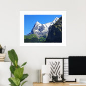 Berggipfel in den Schweizer Alpen Poster (Heimbüro)